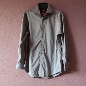 Awearness Kenneth Cole Men's Gray Button-Up Shirt